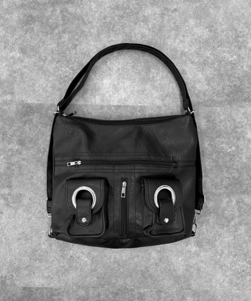 LVEU.】ダブルリングポケットバッグ / バッグ 鞄 BAG 2way リュック