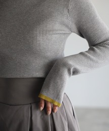 ap retro | 【サムホール付き】配色ハイネックニット / リブニット(ニット/セーター)