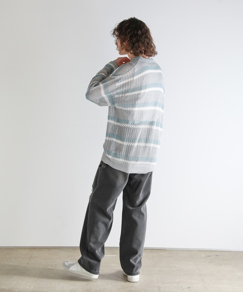 Buyer’ｓselect/ダメージ加工/サイドカッティングワイドシルエットストレートデニム（デニムパンツ）｜ASTRONOMY（アストロノミー）