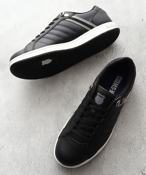 K-SWISS(ケースイス)の「【K-SWISS/ケースイス】トリコロール ローカット スニーカー(スニーカー・メンズ・ブラック/ホワイト系その他/ホワイト系その他2・ 26/27/26.5/26)」の3枚目の写真