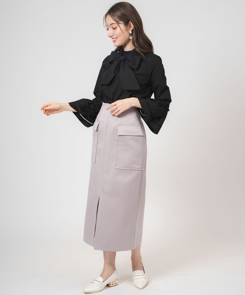 NOELA（ノエラ）の「マットサテンカーゴスカート（スカート・レディース・グレー/ピンク/カーキ・S/M）」の4枚目の写真