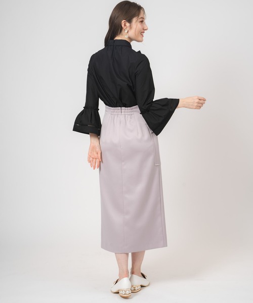 NOELA（ノエラ）の「マットサテンカーゴスカート（スカート・レディース・グレー/ピンク/カーキ・S/M）」の5枚目の写真