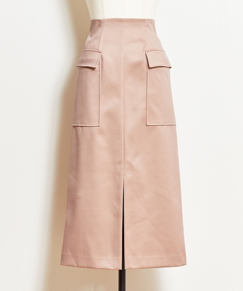NOELA（ノエラ）の「マットサテンカーゴスカート（スカート・レディース・グレー/ピンク/カーキ・S/M）」の12枚目の写真