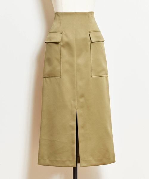 NOELA（ノエラ）の「マットサテンカーゴスカート（スカート・レディース・グレー/ピンク/カーキ・S/M）」の18枚目の写真