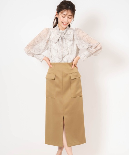 NOELA（ノエラ）の「マットサテンカーゴスカート（スカート・レディース・グレー/ピンク/カーキ・S/M）」の19枚目の写真