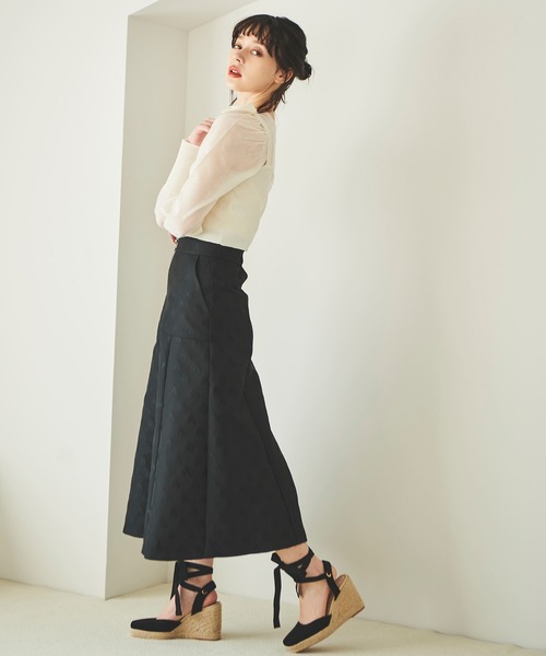 31 Sons de mode(トランテアン ソン ドゥ モード)の「シアーニット×ビスチェセット(ニット/セーター・レディース・ピンク/ブラック/オフホワイト/ライトグレー・36)」の11枚目の写真