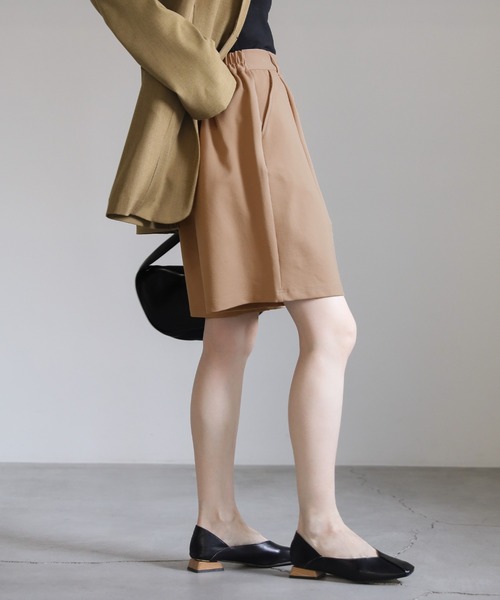 select MOCA(セレクトモカ)の「タックイージーハーフパンツ(その他パンツ・レディース・ベージュ/ブラック・FREE)」の14枚目の写真