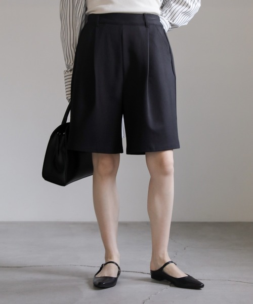 select MOCA(セレクトモカ)の「タックイージーハーフパンツ(その他パンツ・レディース・ベージュ/ブラック・FREE)」の17枚目の写真