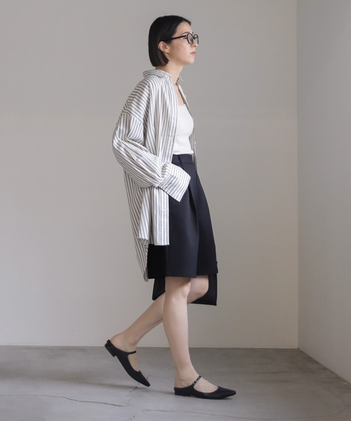 select MOCA(セレクトモカ)の「タックイージーハーフパンツ(その他パンツ・レディース・ベージュ/ブラック・FREE)」の19枚目の写真