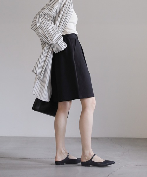 select MOCA(セレクトモカ)の「タックイージーハーフパンツ(その他パンツ・レディース・ベージュ/ブラック・FREE)」の18枚目の写真