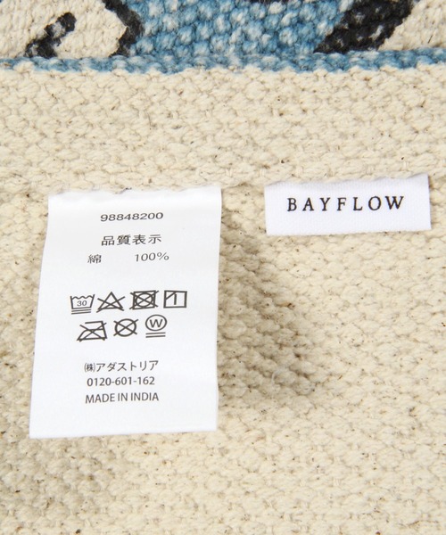 BAYFLOW（ベイフロー）の「[洗濯機OK]BFタイポマット45×70（ラグ/マット・レディース・サックスブルー/ネイビー/グリーン・0）」の10枚目の写真