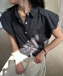 ULEULA | ショルダーギャザースリーブブラウス/ノースリシャツ(シャツ/ブラウス)