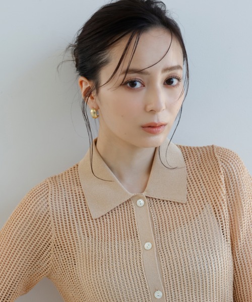 anuans(アニュアンス)の「ボリュームカーブピアス(ピアス(両耳用)・レディース・シルバー/ゴールド・FREE)」の5枚目の写真