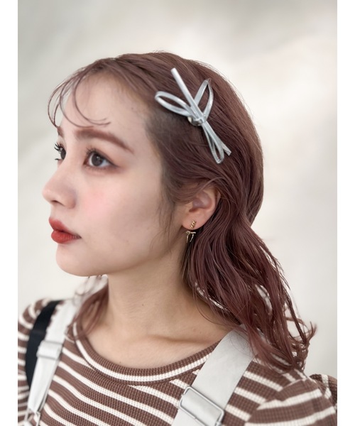JUMELLE（ジュメロ）の「ribbon laceup pierce（ピアス（両耳用）・レディース・シルバー/ゴールド・FREE）」の7枚目の写真
