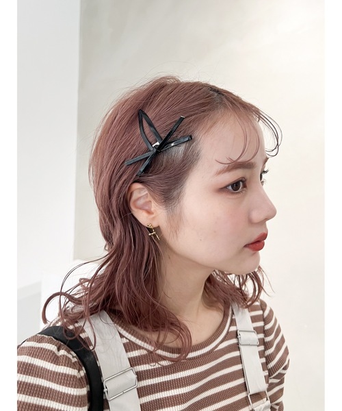 JUMELLE（ジュメロ）の「ribbon laceup pierce（ピアス（両耳用）・レディース・シルバー/ゴールド・FREE）」の9枚目の写真