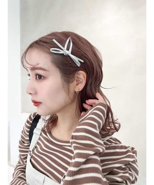 JUMELLE（ジュメロ）の「ribbon laceup pierce（ピアス（両耳用）・レディース・シルバー/ゴールド・FREE）」の10枚目の写真