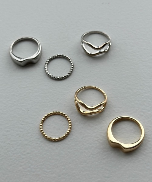 apres jour mignon（アプレジュールミニョン）の「【apresjour mignon×ARIAZ】３SETデザインリング（リング・レディース・ゴールド/シルバー・ONESIZE）」の3枚目の写真