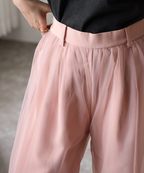 通販生活 ファッション チュールレイヤードパンツ（その他パンツ）｜COMMRE（コムル）の パンツ