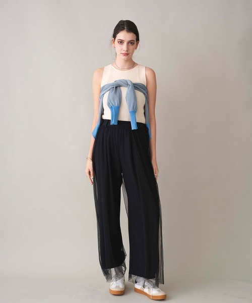 COMMRE（コムル）の「チュールレイヤードパンツ（その他パンツ・レディース・ピンク/ブラック・FREE）」の22枚目の写真