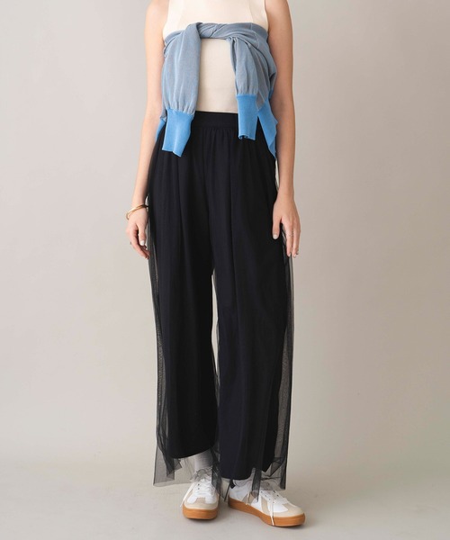seyto チュールレイヤードセミダブルテーラード・パンツ seyto（セイト）の「Tulle layered semi double tailored jacket