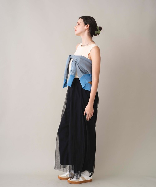 seyto チュールレイヤードセミダブルテーラード・パンツ seyto（セイト）の「Tulle layered semi double tailored jacket