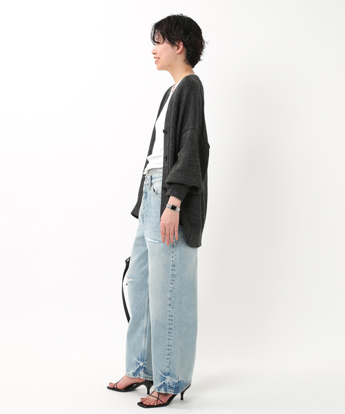 AP STUDIO(エーピーストゥディオ)の「リラックスサイズリネンカーディガン(ニット/セーター・レディース・オリーブ/グレー/ホワイト・FREE)」の9枚目の写真