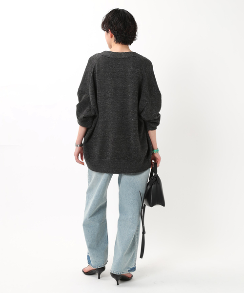 AP STUDIO(エーピーストゥディオ)の「リラックスサイズリネンカーディガン(ニット/セーター・レディース・オリーブ/グレー/ホワイト・FREE)」の10枚目の写真