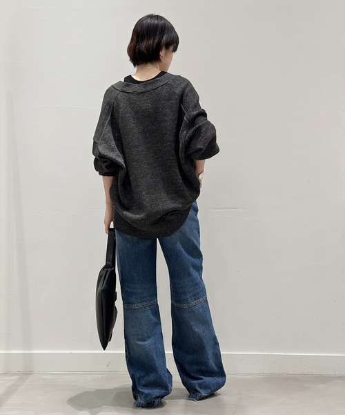 AP STUDIO(エーピーストゥディオ)の「リラックスサイズリネンカーディガン(ニット/セーター・レディース・オリーブ/グレー/ホワイト・FREE)」の19枚目の写真