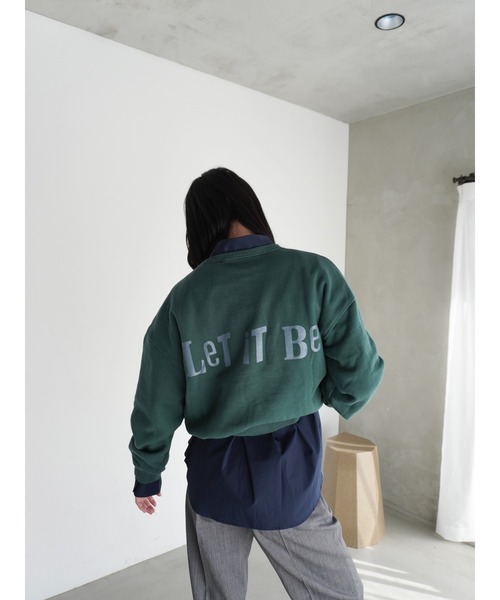 ENCIRCLE（エンサークル）の「【ENCIRCLE/エンサークル】Message sweatshirt/メッセージスウェットシャツ（スウェット・レディース・ダークグリーン・2/1/SHORT）」の12枚目の写真