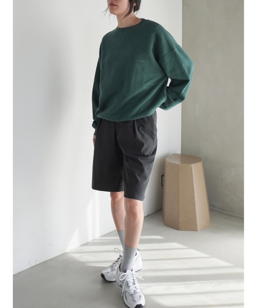 ENCIRCLE（エンサークル）の「【ENCIRCLE/エンサークル】Message sweatshirt/メッセージスウェットシャツ（スウェット・レディース・ダークグリーン・2/1/SHORT）」の9枚目の写真