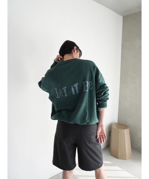 ENCIRCLE（エンサークル）の「【ENCIRCLE/エンサークル】Message sweatshirt/メッセージスウェットシャツ（スウェット・レディース・ダークグリーン・2/1/SHORT）」の10枚目の写真