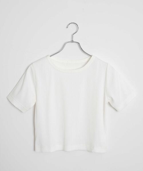 WEGO（ウィゴー）の「WEGO/コンパクトリブT（Tシャツ/カットソー・レディース・ブラック系その他/ブルー/ブラック系その他5/ブラック/ホワイト系その他5/ホワイト系その他/レッド/ホワイト/ライム・LARGE/MEDIUM/SMALL）」の17枚目の写真