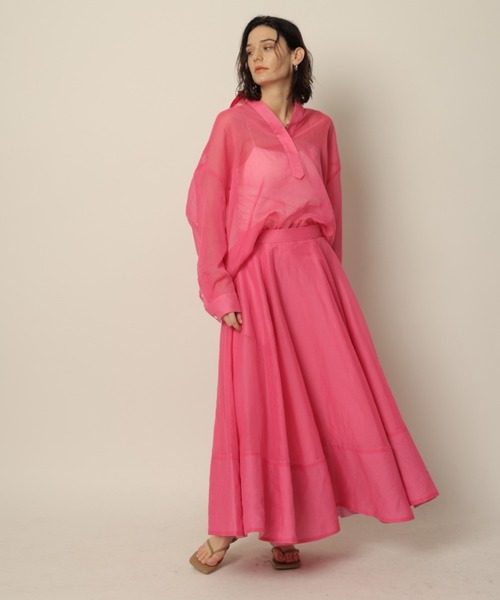 CADUNE カデュネ　レースTOPS ピンク カデュネ CADUNE レースTOPS （ピンク） - ファッション通販
