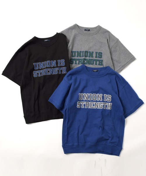 GLAZOS(グラソス)の「USAコットン・スウェットライクカレッジロゴプリント半袖Tシャツ(Tシャツ/カットソー・キッズ・ブラック/グレー/ブルー・170cm/160cm/150cm/140cm)」の14枚目の写真