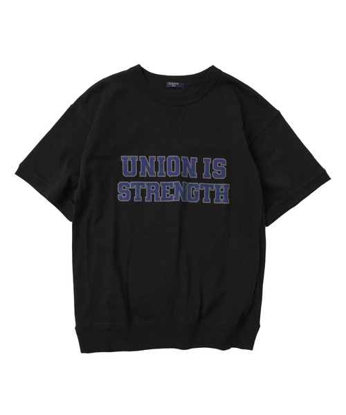 GLAZOS(グラソス)の「USAコットン・スウェットライクカレッジロゴプリント半袖Tシャツ(Tシャツ/カットソー・キッズ・ブラック/グレー/ブルー・170cm/160cm/150cm/140cm)」の12枚目の写真