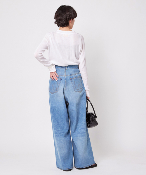 AP STUDIO（エーピーストゥディオ）の「【CAROUSELAMBRA】ルーズロングスリーブVネックティーシャツ（Tシャツ/カットソー・レディース・ホワイト/カーキ/ブラック・FREE）」の10枚目の写真