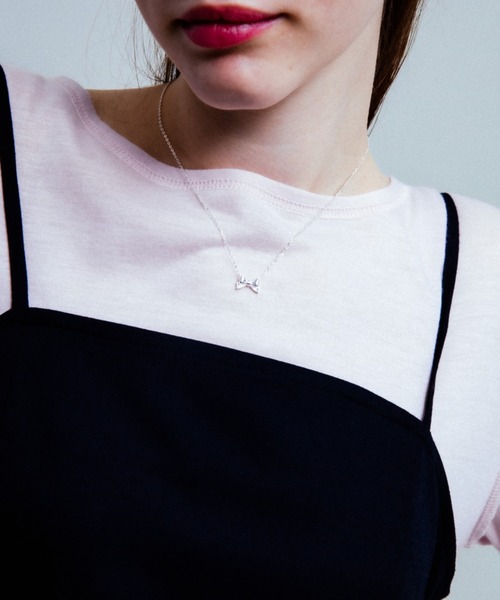 whim(ウィム)の「【NEW】Silver925 classic ribbon necklace(ネックレス・レディース・ゴールド/シルバー・FREE)」の7枚目の写真