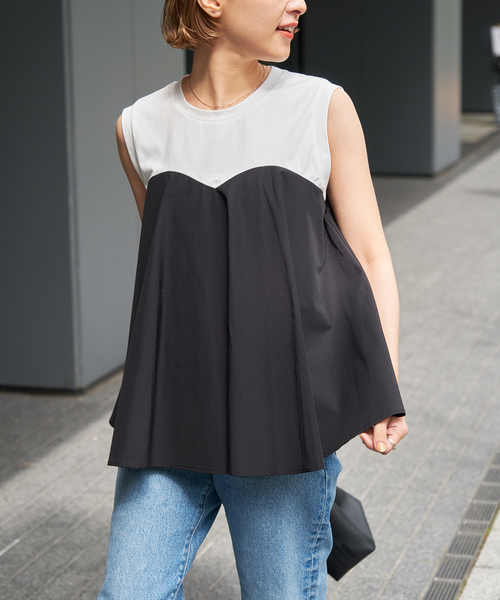 Spick & Span(スピックアンドスパン)の「ビスチェコンビノースリプルオーバー(Tシャツ/カットソー・レディース・ブラック/その他2・FREE)」の3枚目の写真