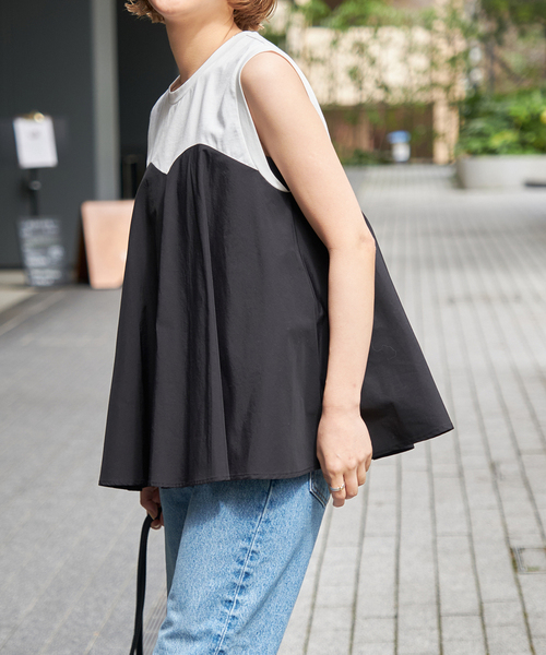 Spick & Span(スピックアンドスパン)の「ビスチェコンビノースリプルオーバー(Tシャツ/カットソー・レディース・ブラック/その他2・FREE)」の4枚目の写真