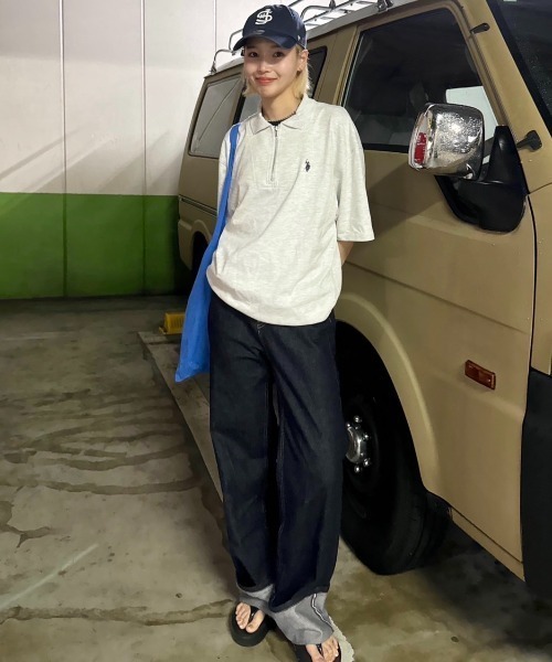 U.S. POLO ASSN.(ユーエスポロアッスン)の「Ada. // U.S. POLO ASSN. ハーフジップ ショートスリーブ ポロシャツ(ポロシャツ・レディース・ブラック/ネイビー/オフホワイト/杢グレー/チャコール・L/M/S)」の18枚目の写真