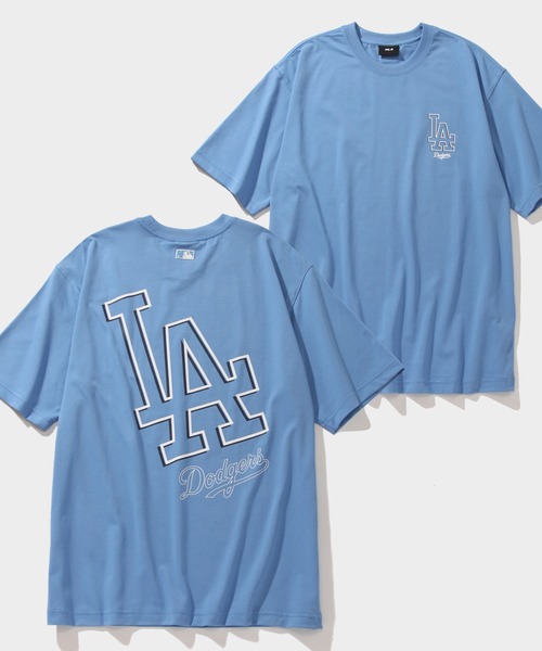 MLB Korea（エムエルビーコリア）の「【MLB KOREA/エムエルビーコリア】ベーシックメガロゴ オーバーフィット ショートスリーブTシャツ（Tシャツ/カットソー・メンズ・ホワイト/サックスブルー/ブラック・M/L/XL）」の3枚目の写真