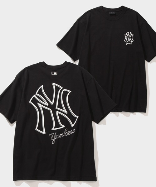 MLB Korea（エムエルビーコリア）の「【MLB KOREA/エムエルビーコリア】ベーシックメガロゴ オーバーフィット ショートスリーブTシャツ（Tシャツ/カットソー・メンズ・ホワイト/サックスブルー/ブラック・M/L/XL）」の2枚目の写真