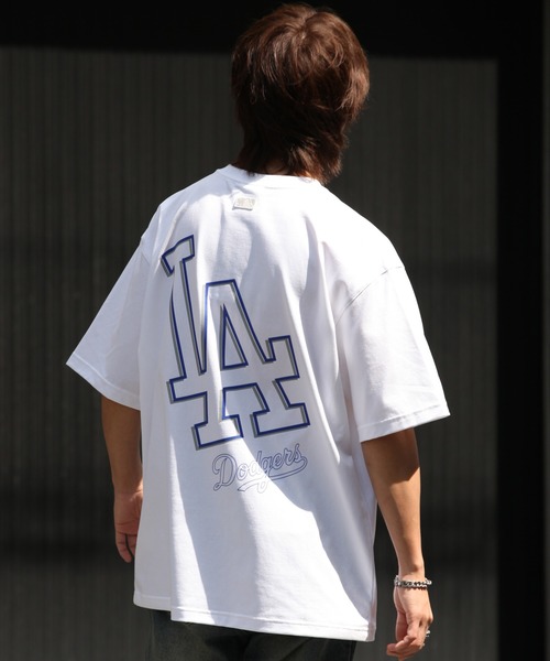 MLB Korea（エムエルビーコリア）の「【MLB KOREA/エムエルビーコリア】ベーシックメガロゴ オーバーフィット ショートスリーブTシャツ（Tシャツ/カットソー・メンズ・ホワイト/サックスブルー/ブラック・M/L/XL）」の20枚目の写真