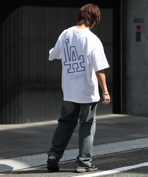 MLB Korea（エムエルビーコリア）の「【MLB KOREA/エムエルビーコリア】ベーシックメガロゴ オーバーフィット ショートスリーブTシャツ（Tシャツ/カットソー・メンズ・ホワイト/サックスブルー/ブラック・M/L/XL）」の19枚目の写真