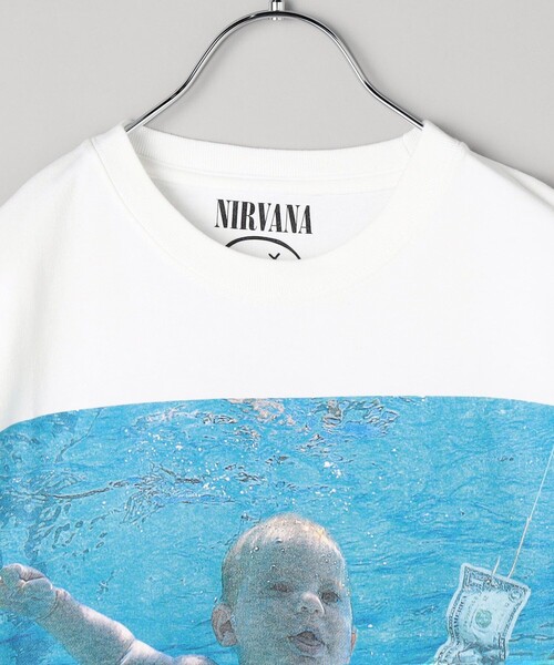 FREAK'S STORE（フリークスストア）の「FREAK’S STORE/フリークスストア NIRVANA NEVERMIND TEE/ニルヴァーナ ネバーマインド プリントTシャツ（Tシャツ/カットソー・メンズ・ホワイト・MEDIUM/LARGE/X-LARGE）」の3枚目の写真