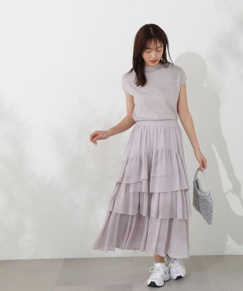 PROPORTION BODY DRESSING（プロポーションボディドレッシング）の「ボトルネックニットチュニック / 1214270501（ニット/セーター・レディース・ブラウン系その他/グレー/ホワイト系その他・FREE）」の21枚目の写真