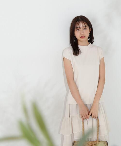 PROPORTION BODY DRESSING（プロポーションボディドレッシング）の「ボトルネックニットチュニック / 1214270501（ニット/セーター・レディース・ブラウン系その他/グレー/ホワイト系その他・FREE）」の2枚目の写真