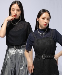 HARE | リバーシブルシアートップス(HARE)(Tシャツ/カットソー)