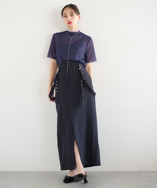 HARE（ハレ）の「リバーシブルシアートップス(HARE)（Tシャツ/カットソー・レディース・パープル/ブラック・FREE）」の7枚目の写真