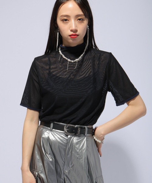 HARE（ハレ）の「リバーシブルシアートップス(HARE)（Tシャツ/カットソー・レディース・パープル/ブラック・FREE）」の9枚目の写真